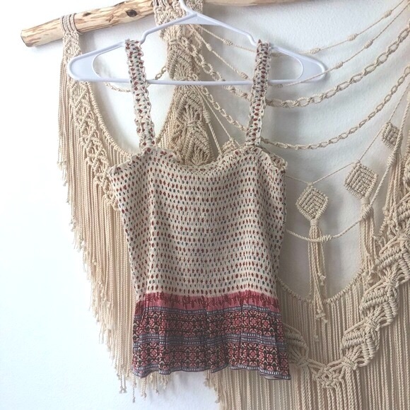 NWT Patrons of Peace Smocked Cami - Picture 2 of 6